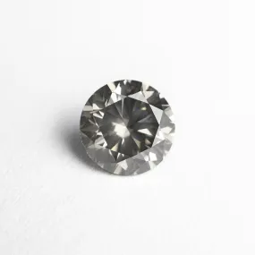 1.01ct 6.29x6.24x3.92mm SI2 Fancy Grey Round Brilliant 24268-01