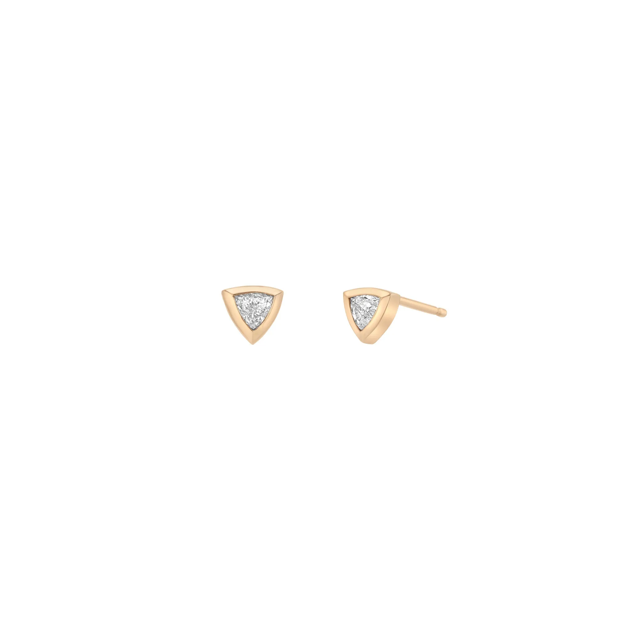 14k Trillion Diamond Studs