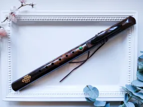 18 Hand Carved Rosewood Single Flute ||  G Note 440 Hz