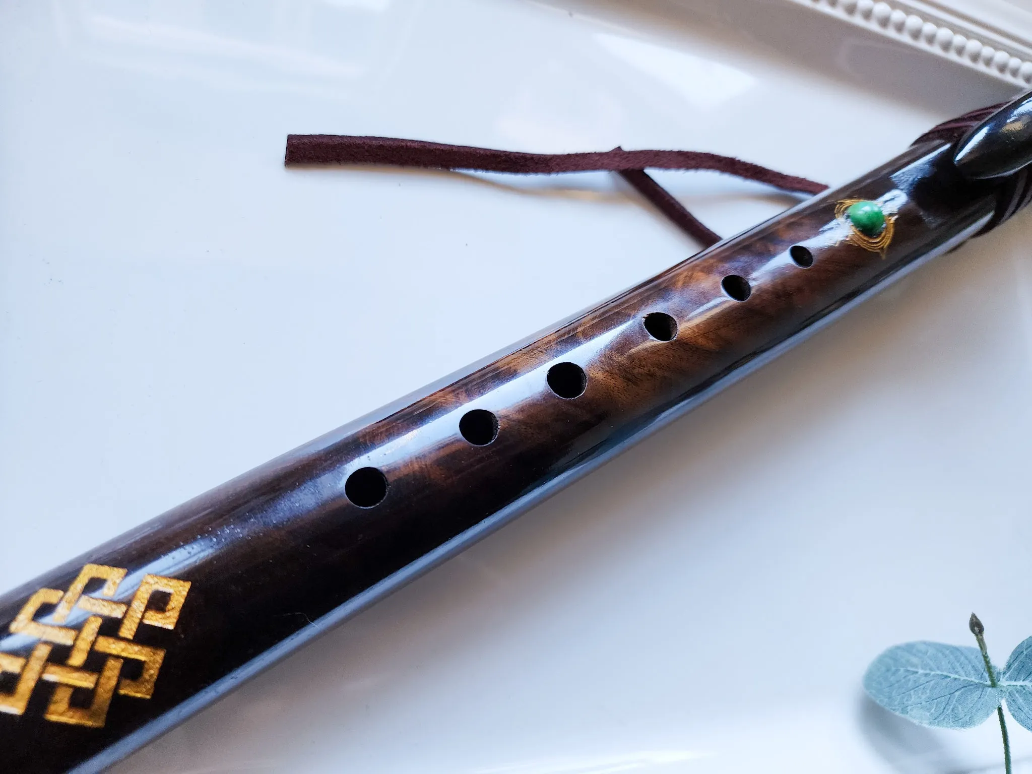 18 Hand Carved Rosewood Single Flute ||  G Note 440 Hz