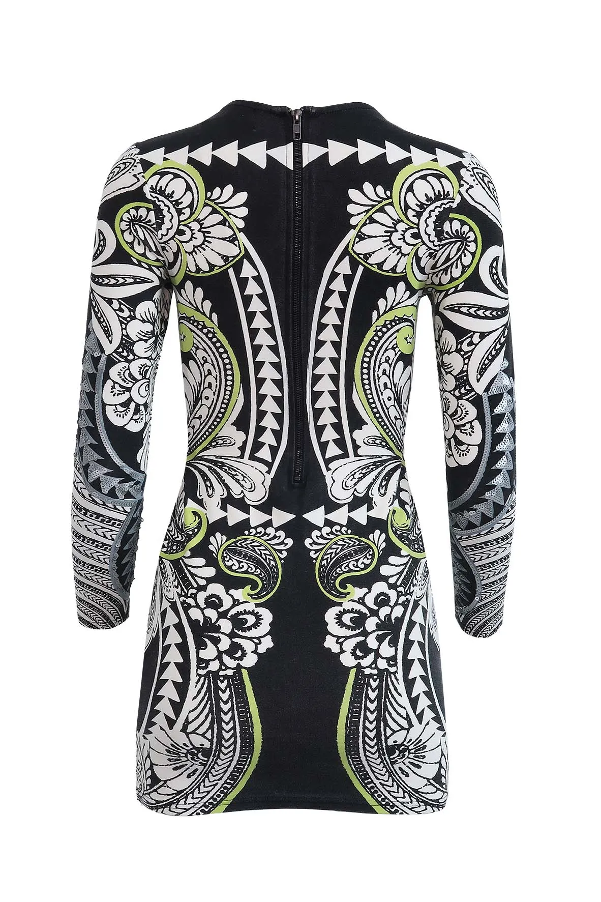 Abstract Bodycon Dress