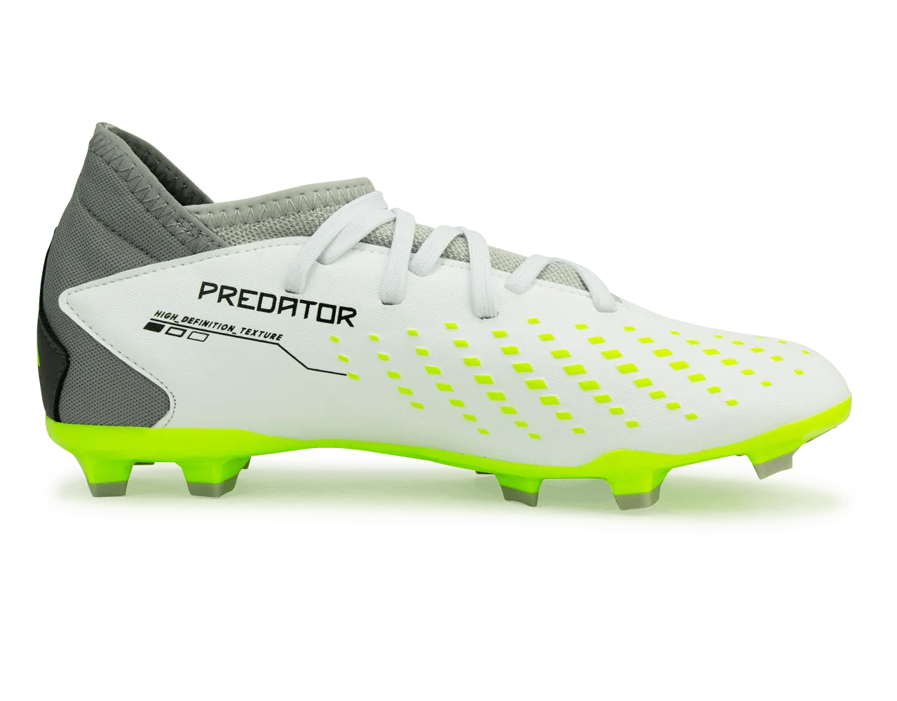 adidas Kids Predator Accuracy.3 FG White/Lucid Lemon