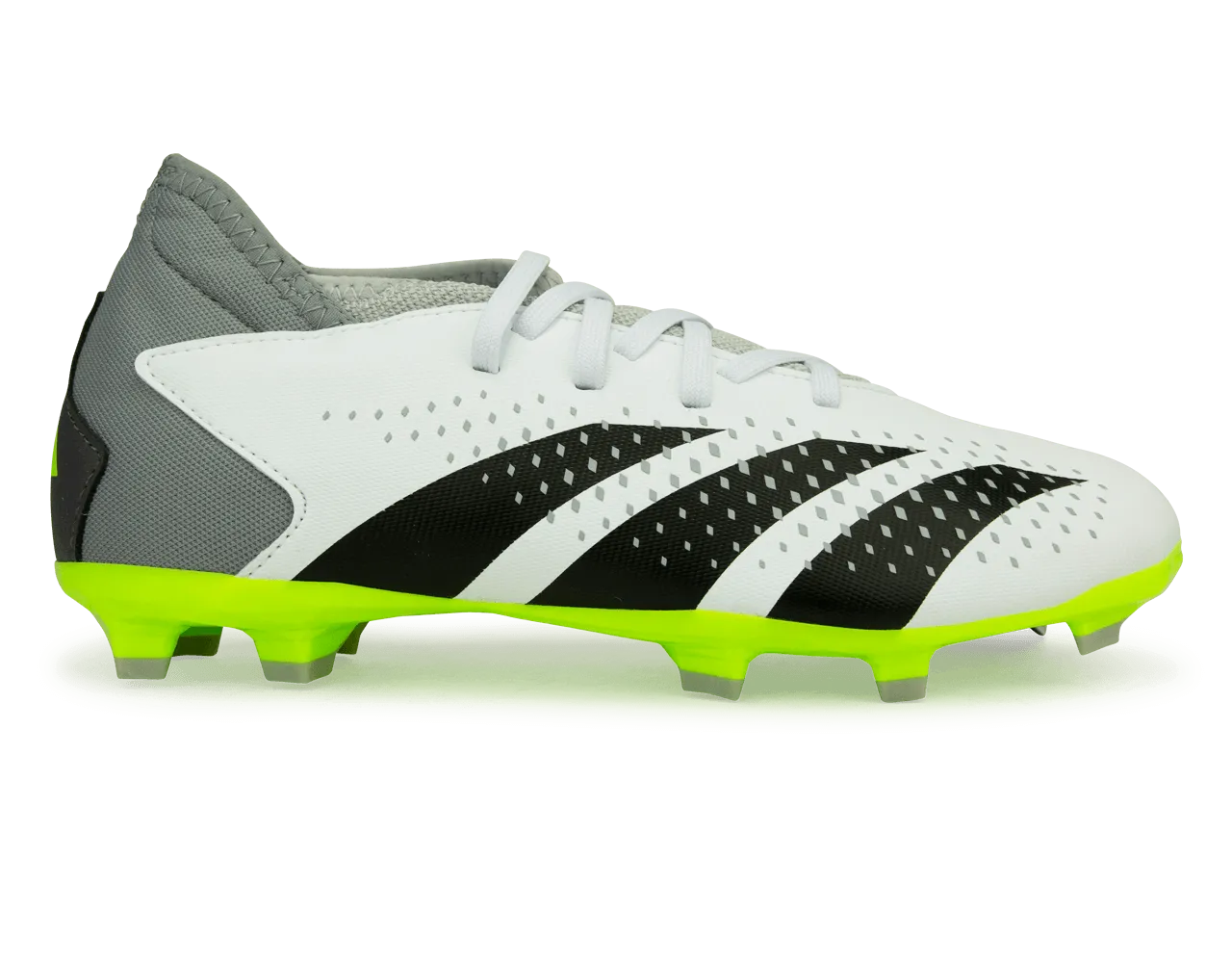 adidas Kids Predator Accuracy.3 FG White/Lucid Lemon