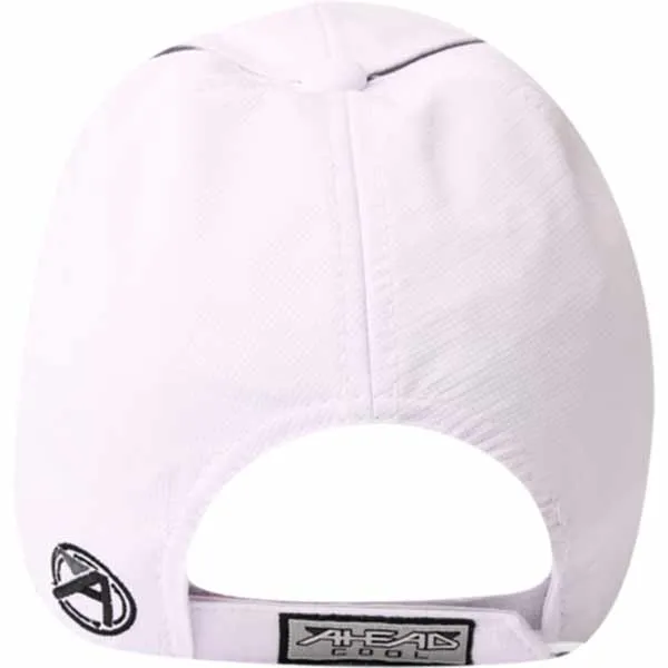 AHEAD Textured White/Grey Poly Active Sport Cap