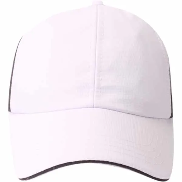 AHEAD Textured White/Grey Poly Active Sport Cap