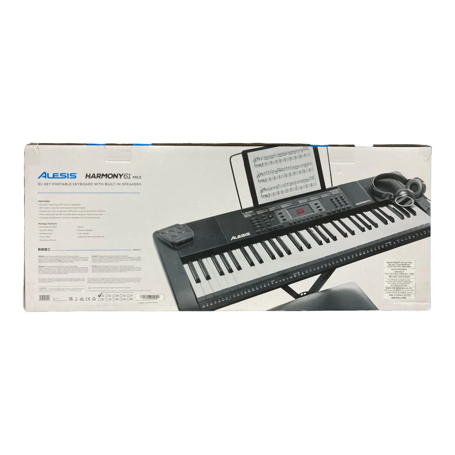 Alesis Harmony 61 MKIII 61-key Portable Arranger Keyboard