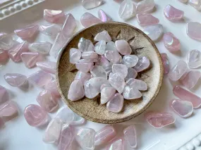 Aura Rose Quartz Tumbled Stones