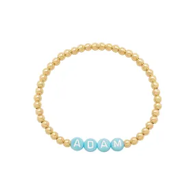 BLUE BEAD BRACELET