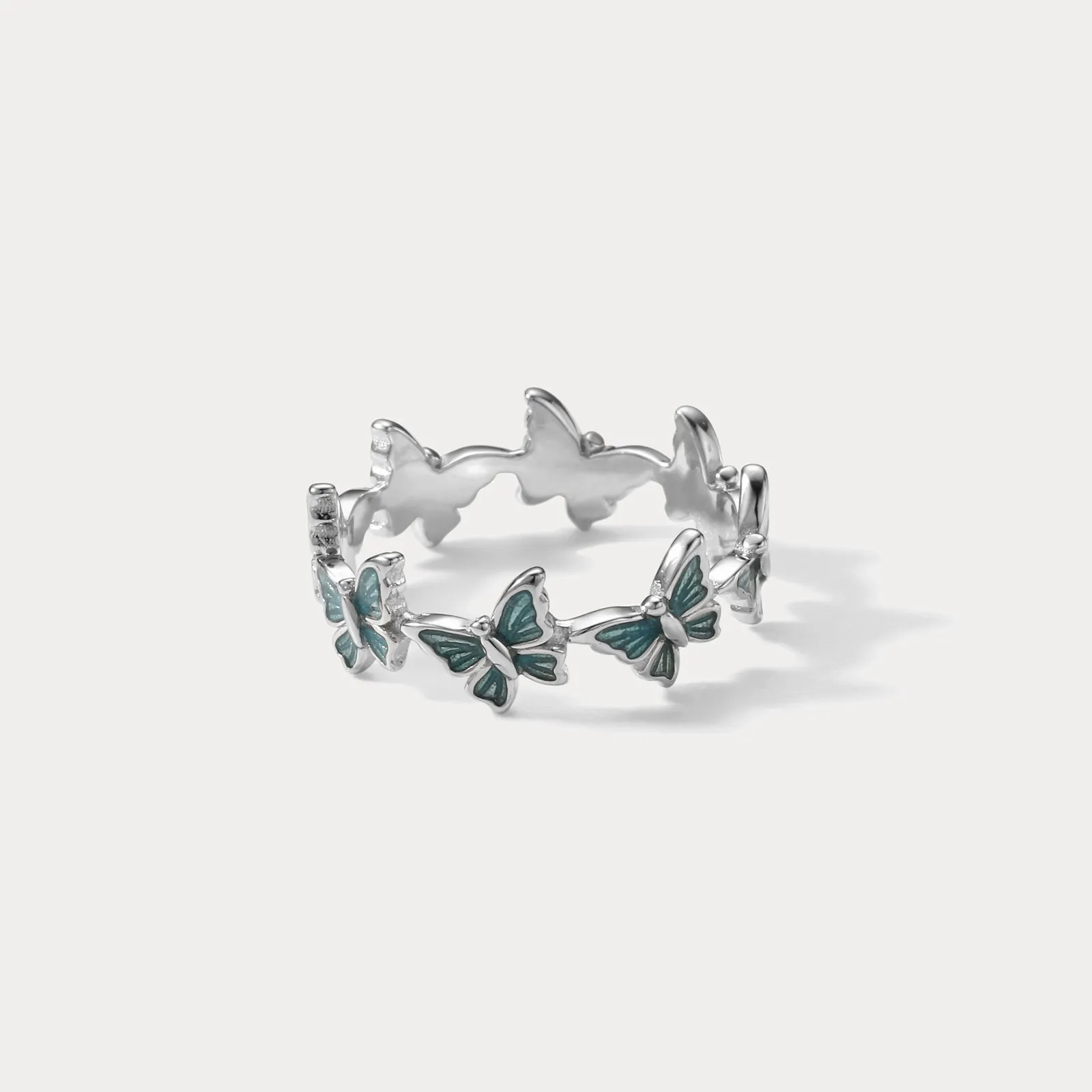 Blue Butterfly Ring