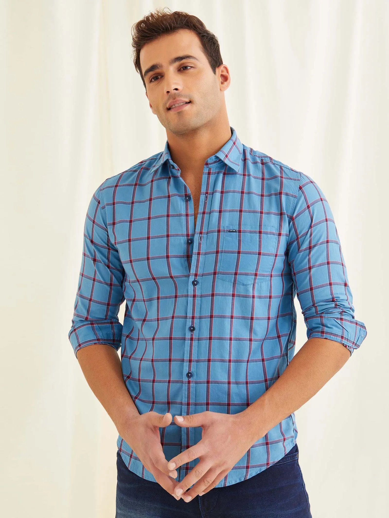 Blue Checked Shirt