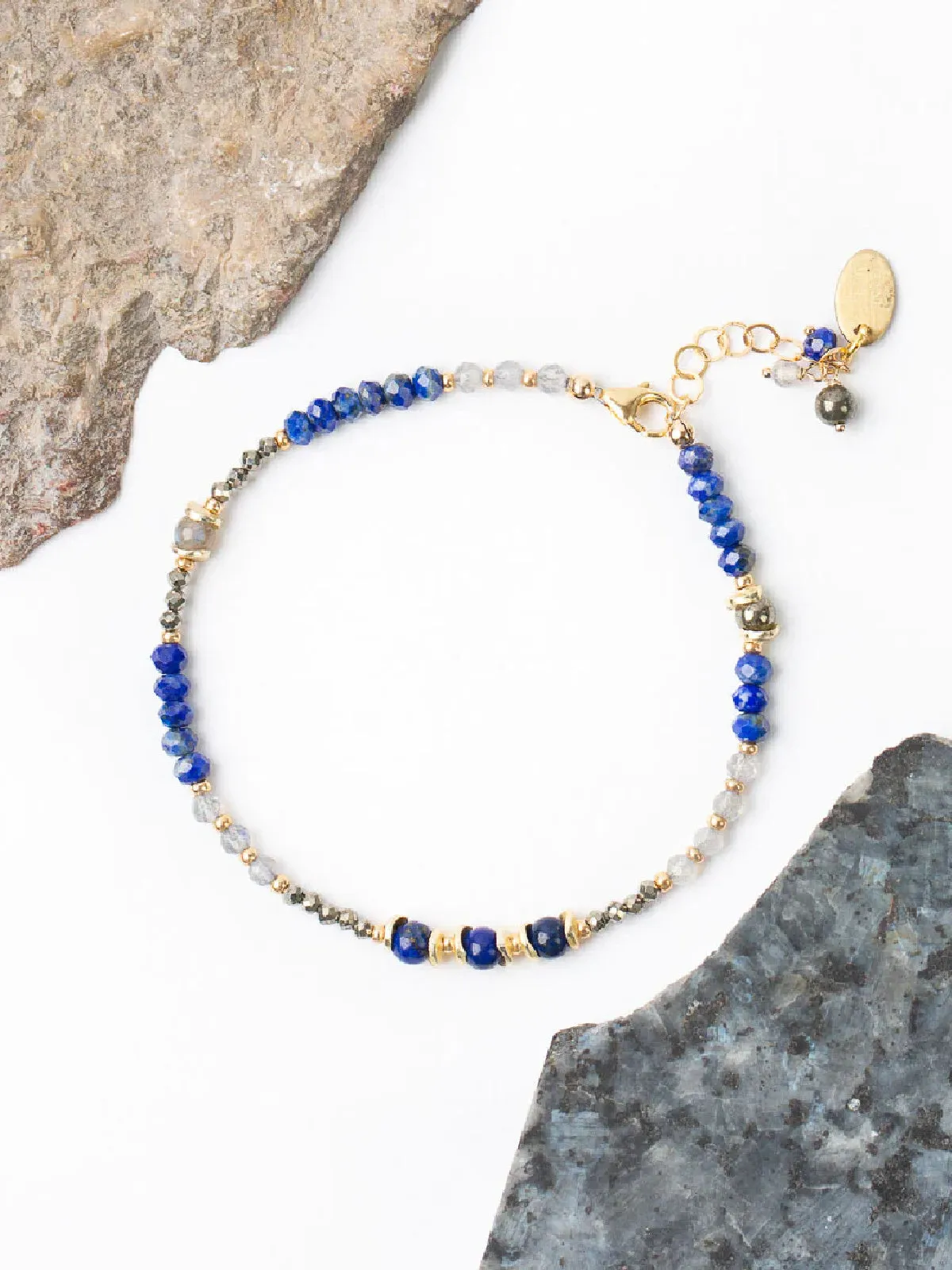 Blue Moon Beaded Bracelet by Anne Vaughan