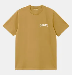 Carhartt WIP University Script T-Shirt in Bourbon