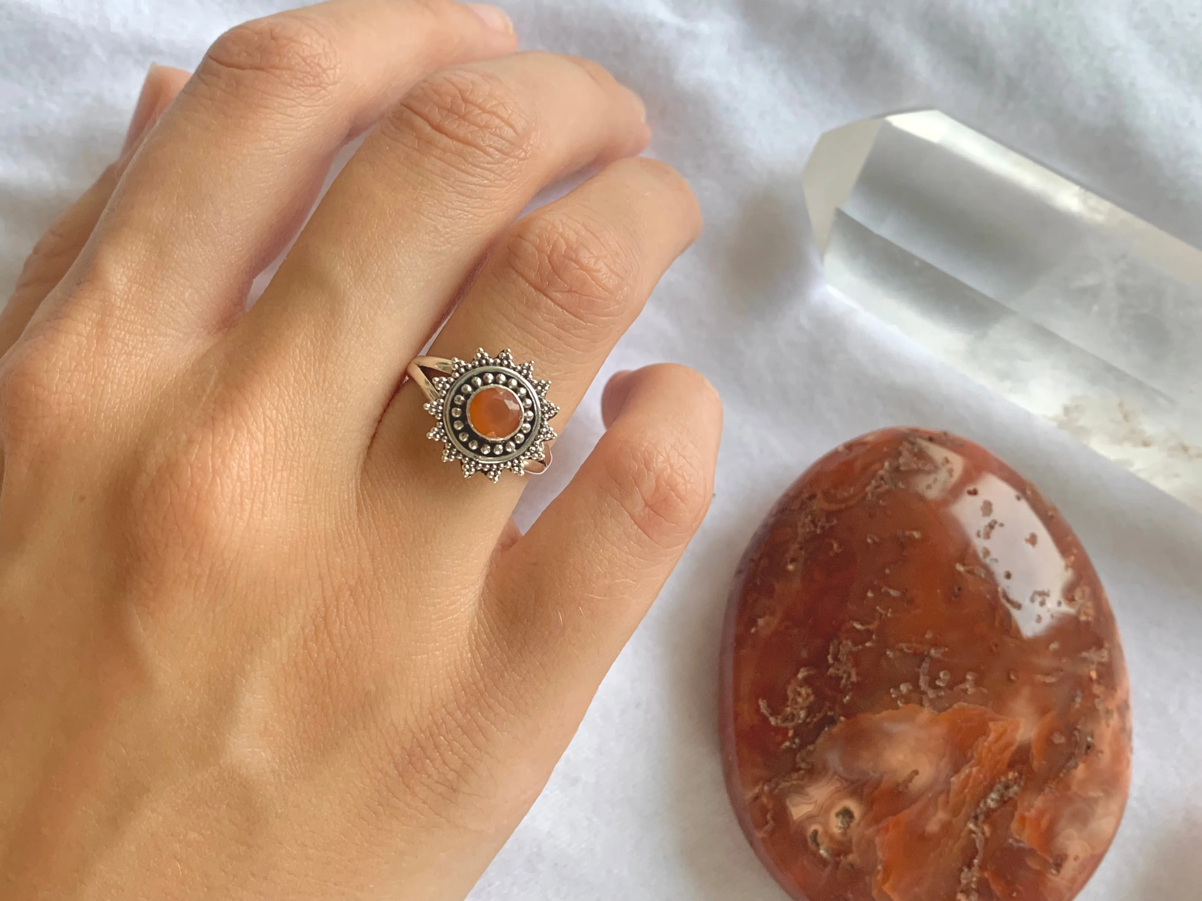 Carnelian Evanora Ring