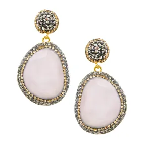 Cat's Eye Earrings - White