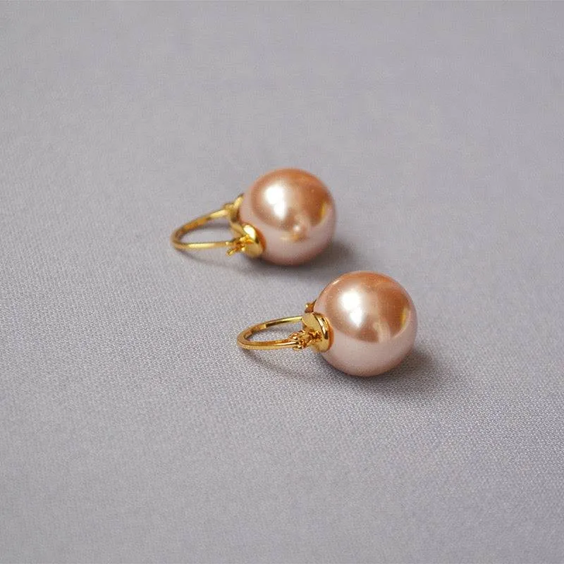 Celine Pearl Earrings Man-made Pearls