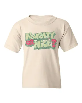 Children's Naughty or Nice Off White Tee