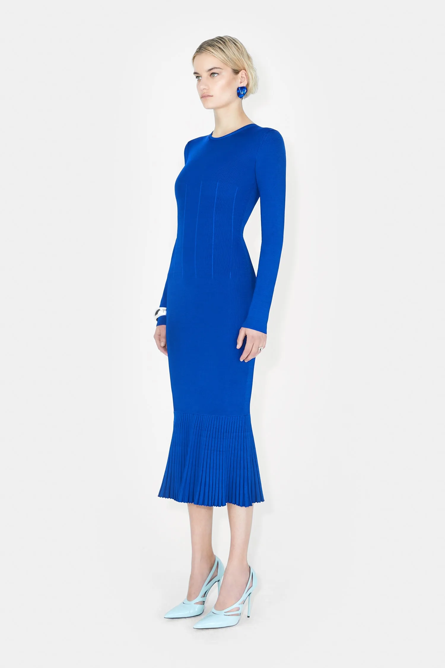 Crew Neck Atalanta Dress - Ocean