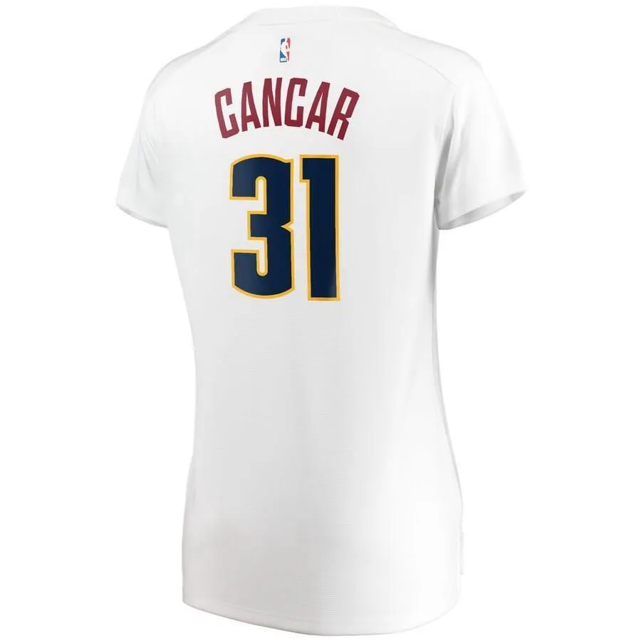 Denver Nuggets Vlatko Cancar Fanatics Branded Replica Fast Break Association Jersey Womens - White | Ireland Y5377V7