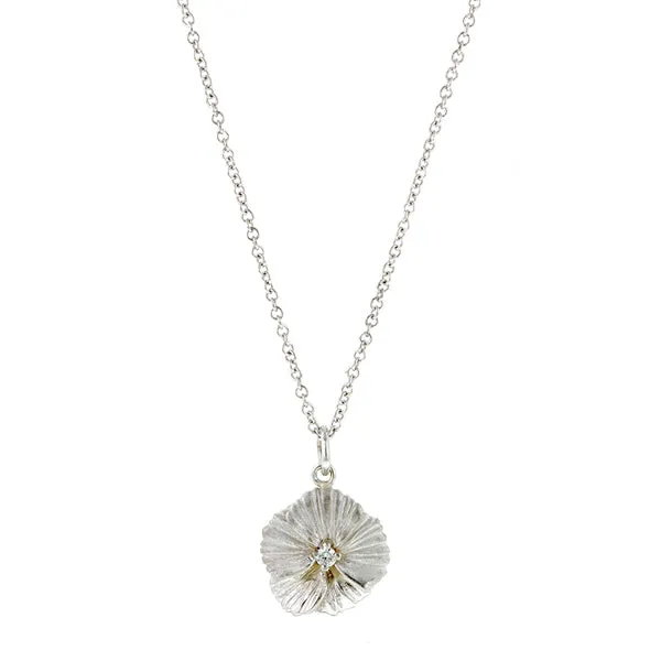 Diamond Pansy Necklace- Heirloom by Doyle & Doyle