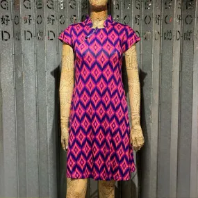 Diamond Print Qipao Dress