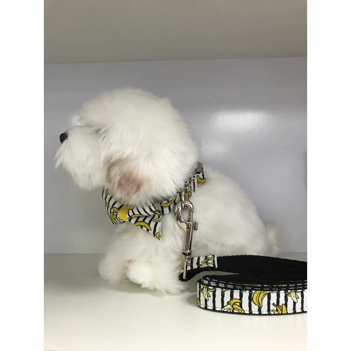 Dog Collar Banana Prints Set | Bow Tie, Collar, Leash