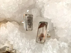 Garden Quartz Rectangle Ari Rings (US 9 & 10)