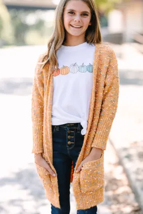 Girls: Textured Dolman Sleeve Cardigan