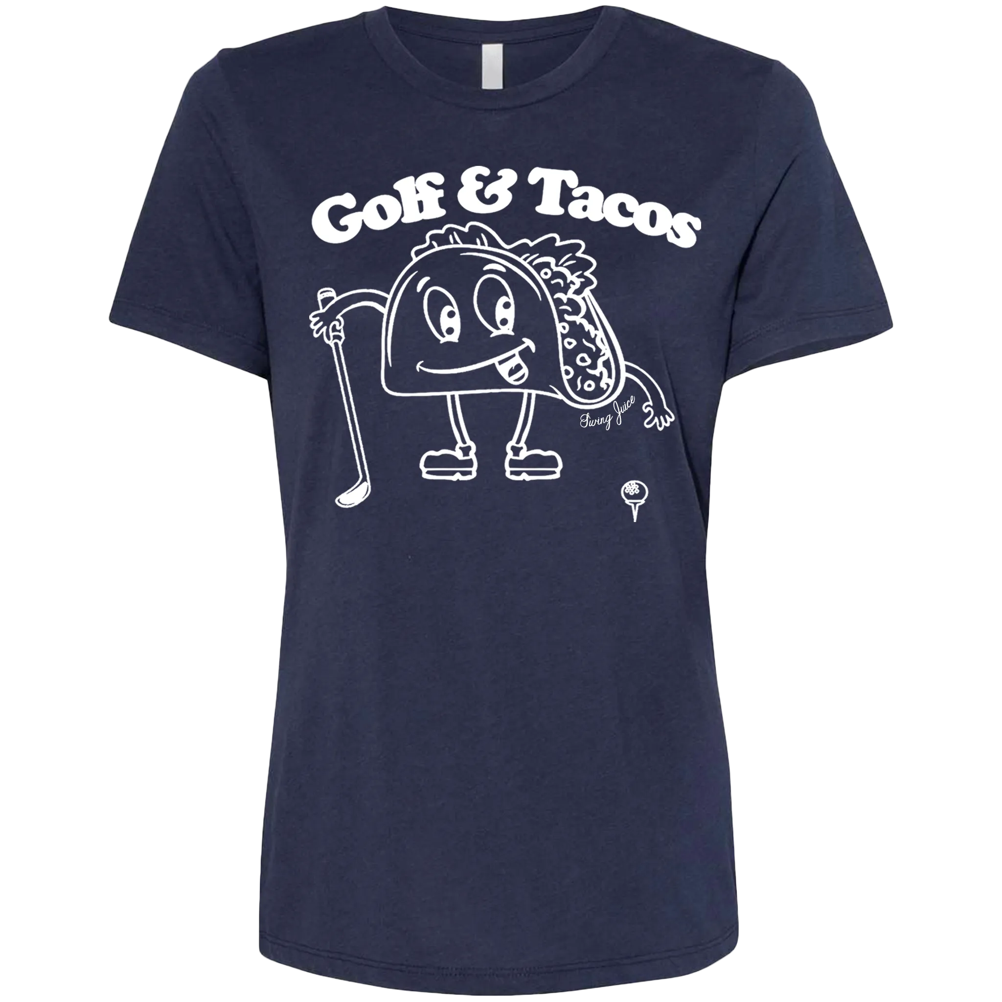 Golf & Tacos Women's T-Shirt Navy