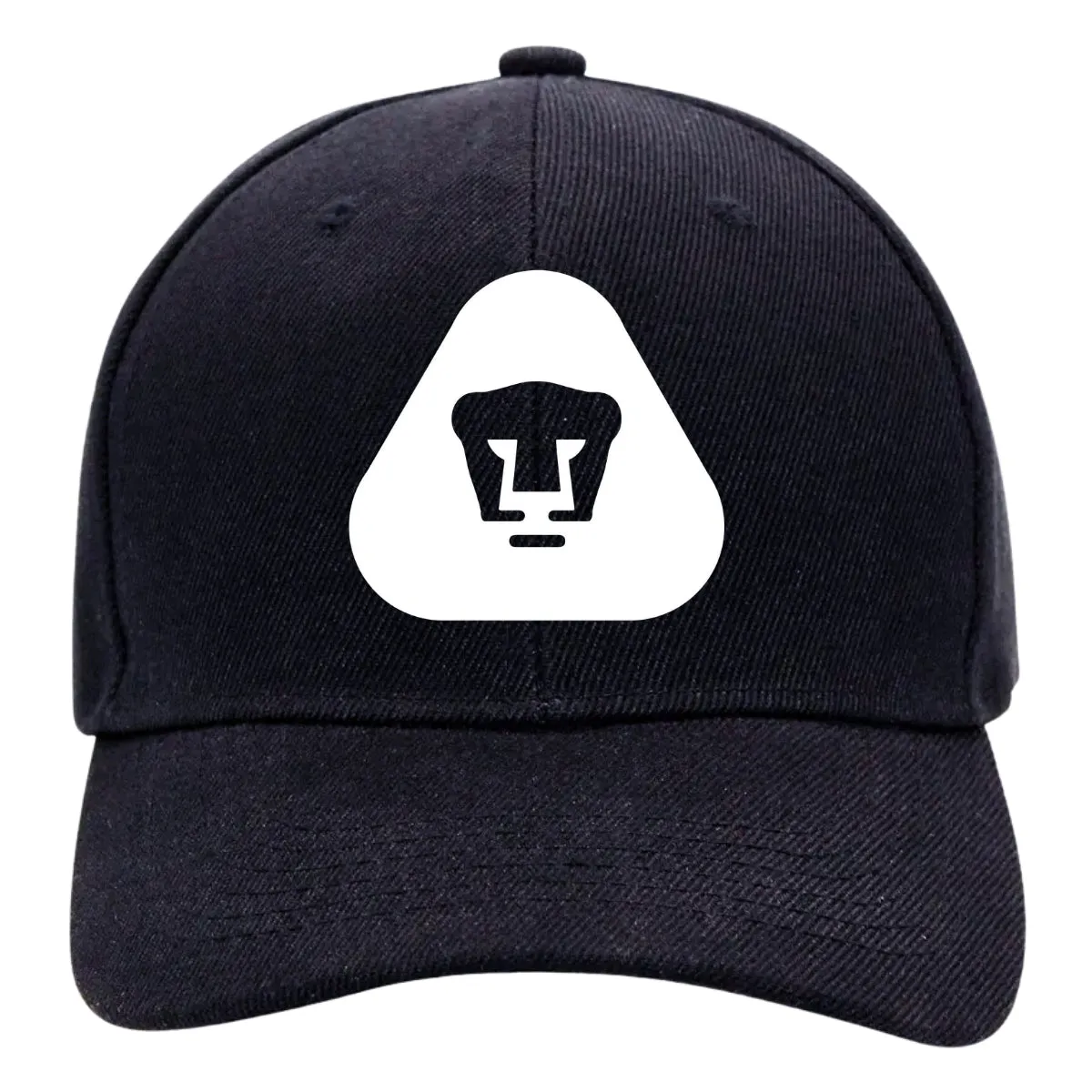 Gorra Pumas UNAM Hombre Mujer Ajustable Emblema Blanco Negro 5 Vinil