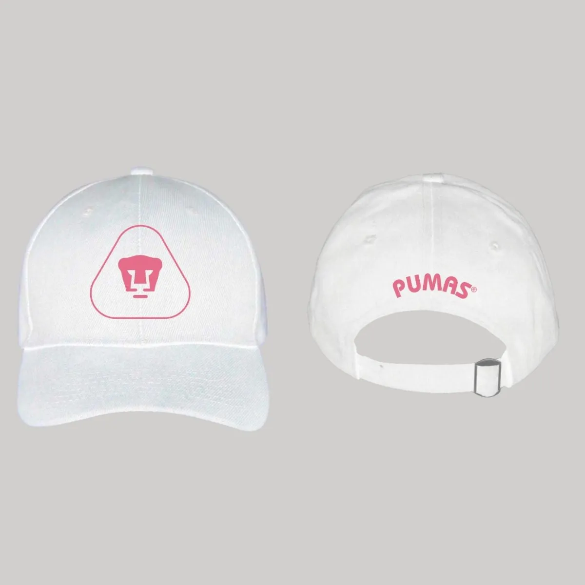 Gorra Pumas UNAM Hombre Mujer Ajustable Emblema Rosa 7 Vinil