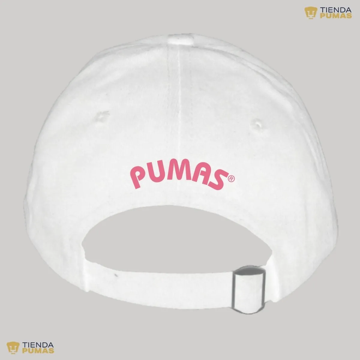 Gorra Pumas UNAM Hombre Mujer Ajustable Emblema Rosa 7 Vinil