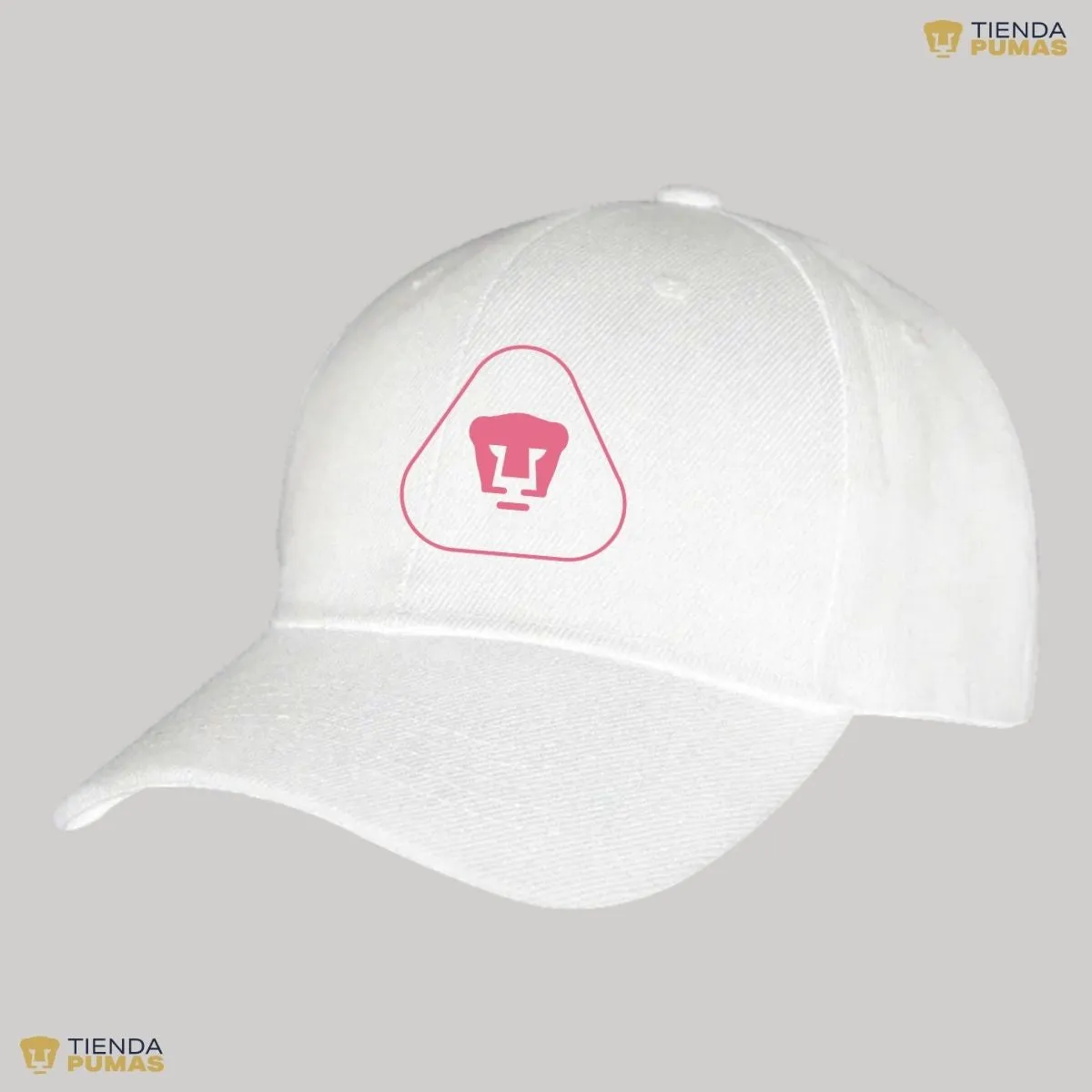 Gorra Pumas UNAM Hombre Mujer Ajustable Emblema Rosa 7 Vinil