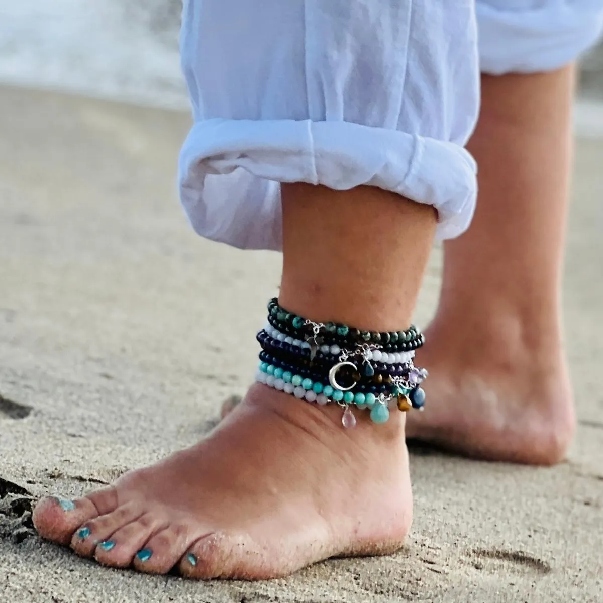 High Vibration - Moonstone Anklet