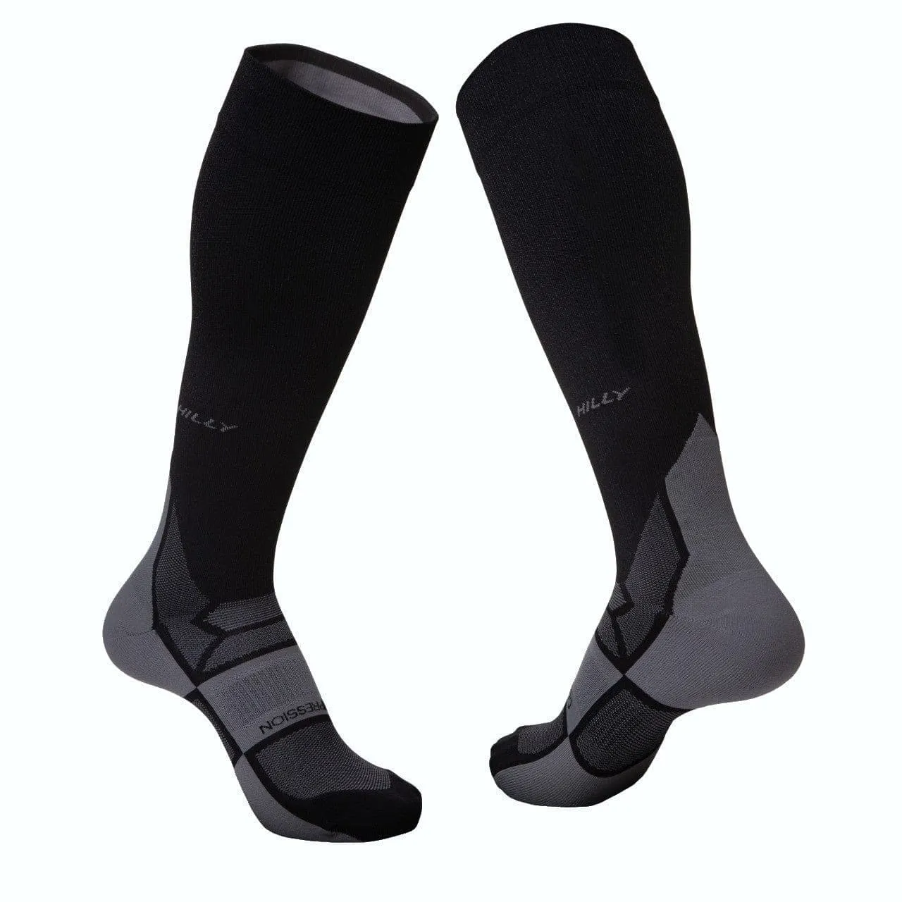 Hilly Pulse Compression Sock Min - Black/Grey