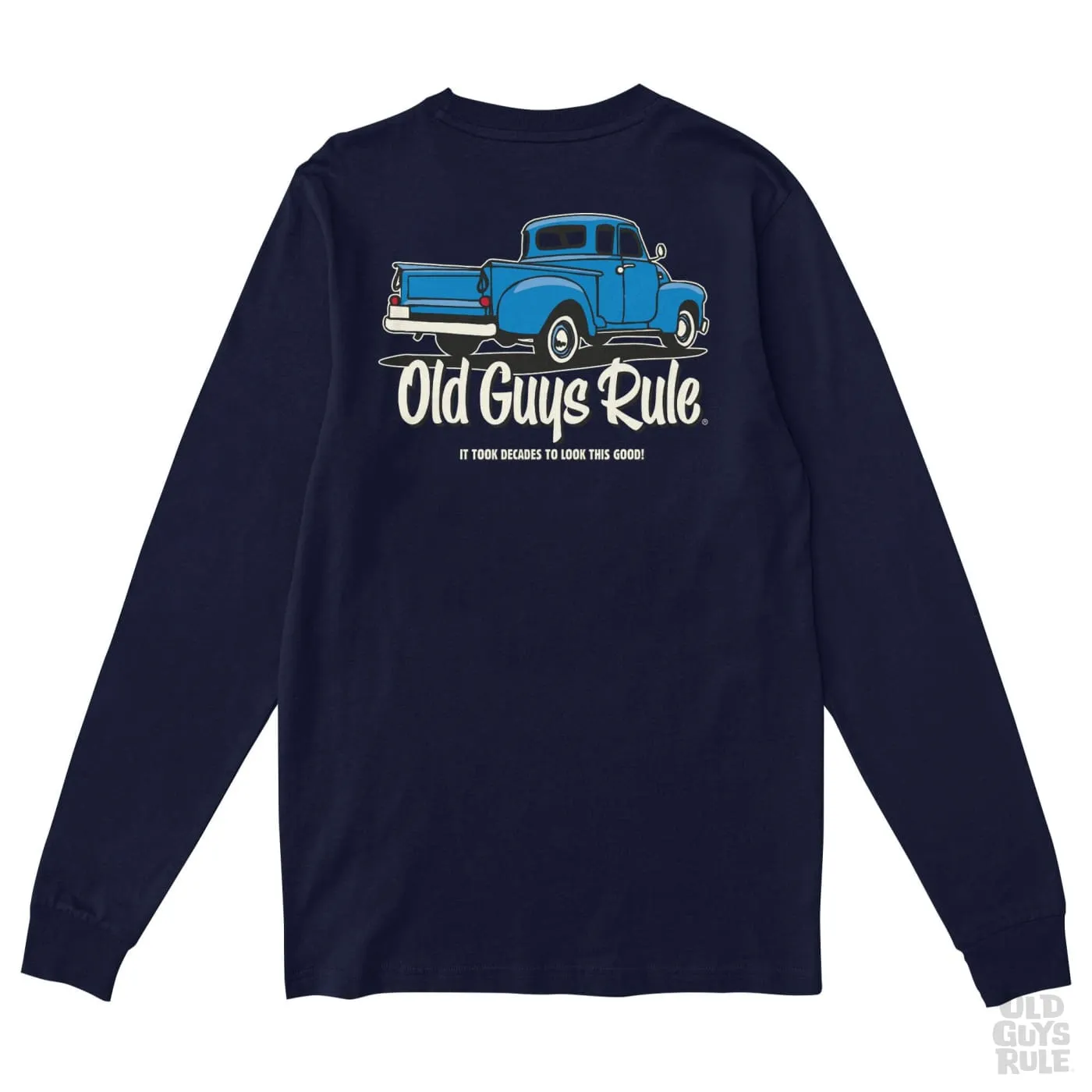 'It Took Decades' Long Sleeve T-Shirt - Navy