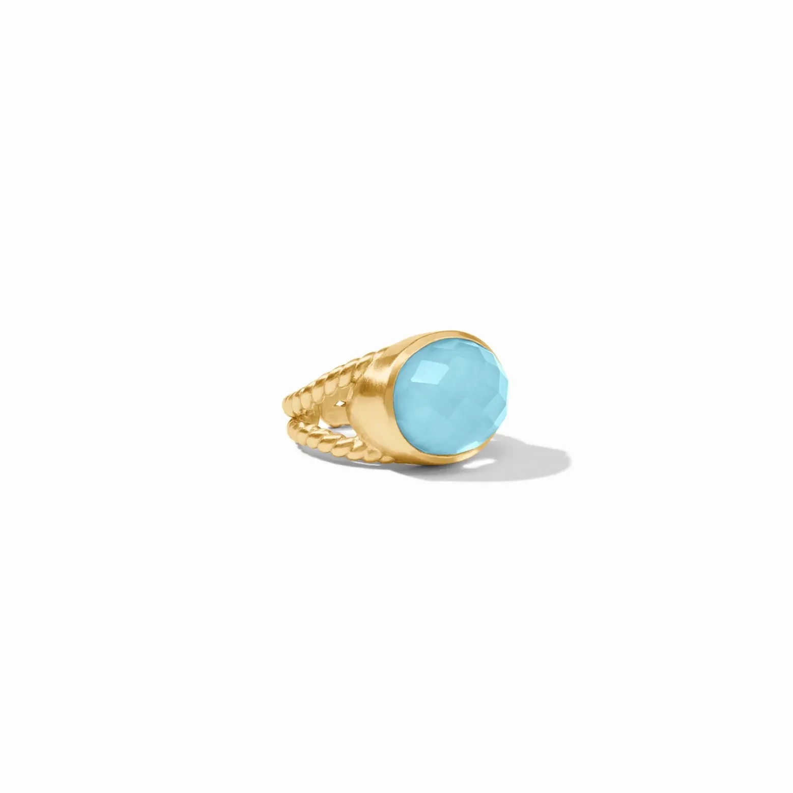 Julie Vos Nassau Statement Ring, Capri Blue