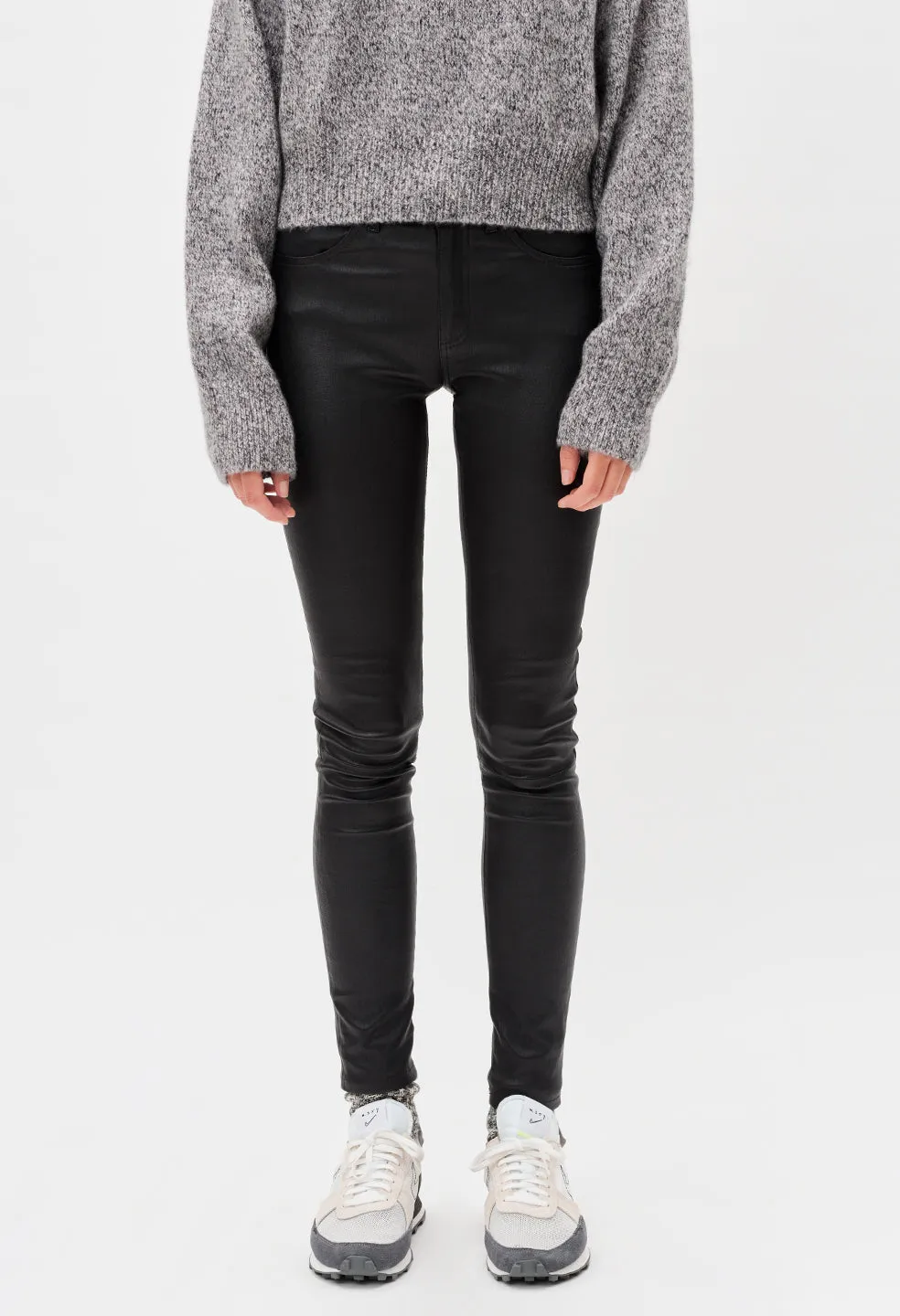 Leather Skinny Jean / Black