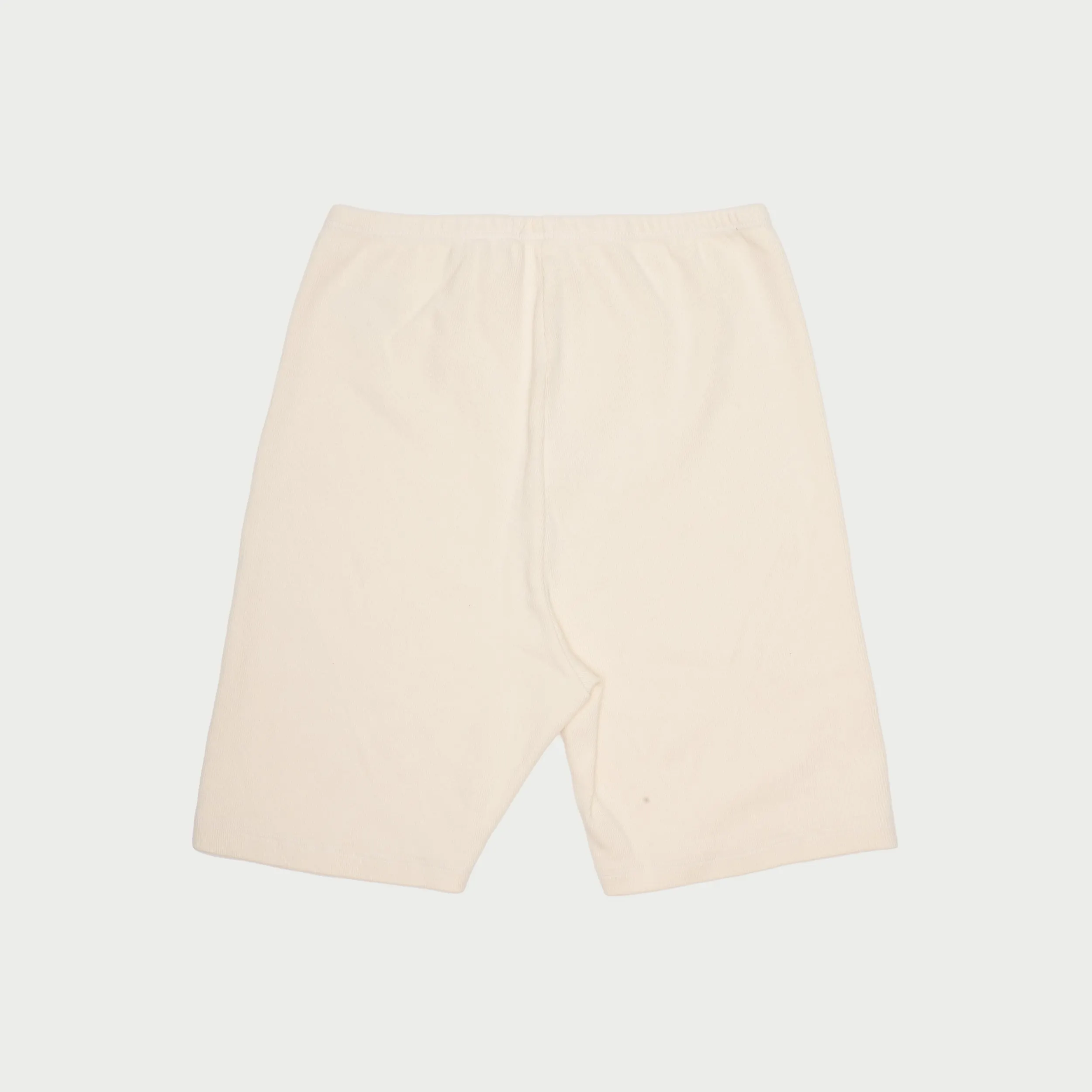 Logo Ribbed Biker Shorts (Navajo White)