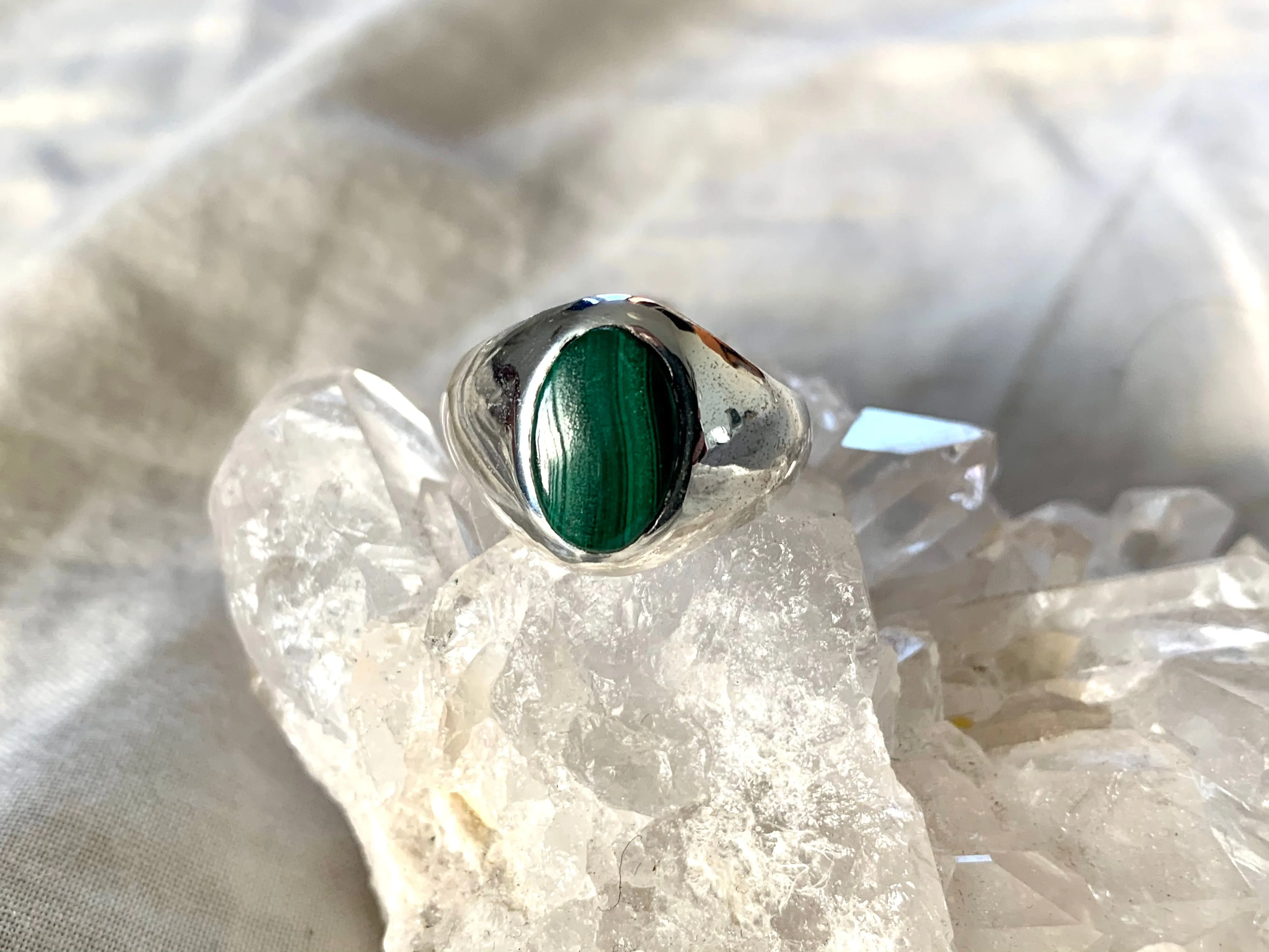 Malachite Kleio Ring