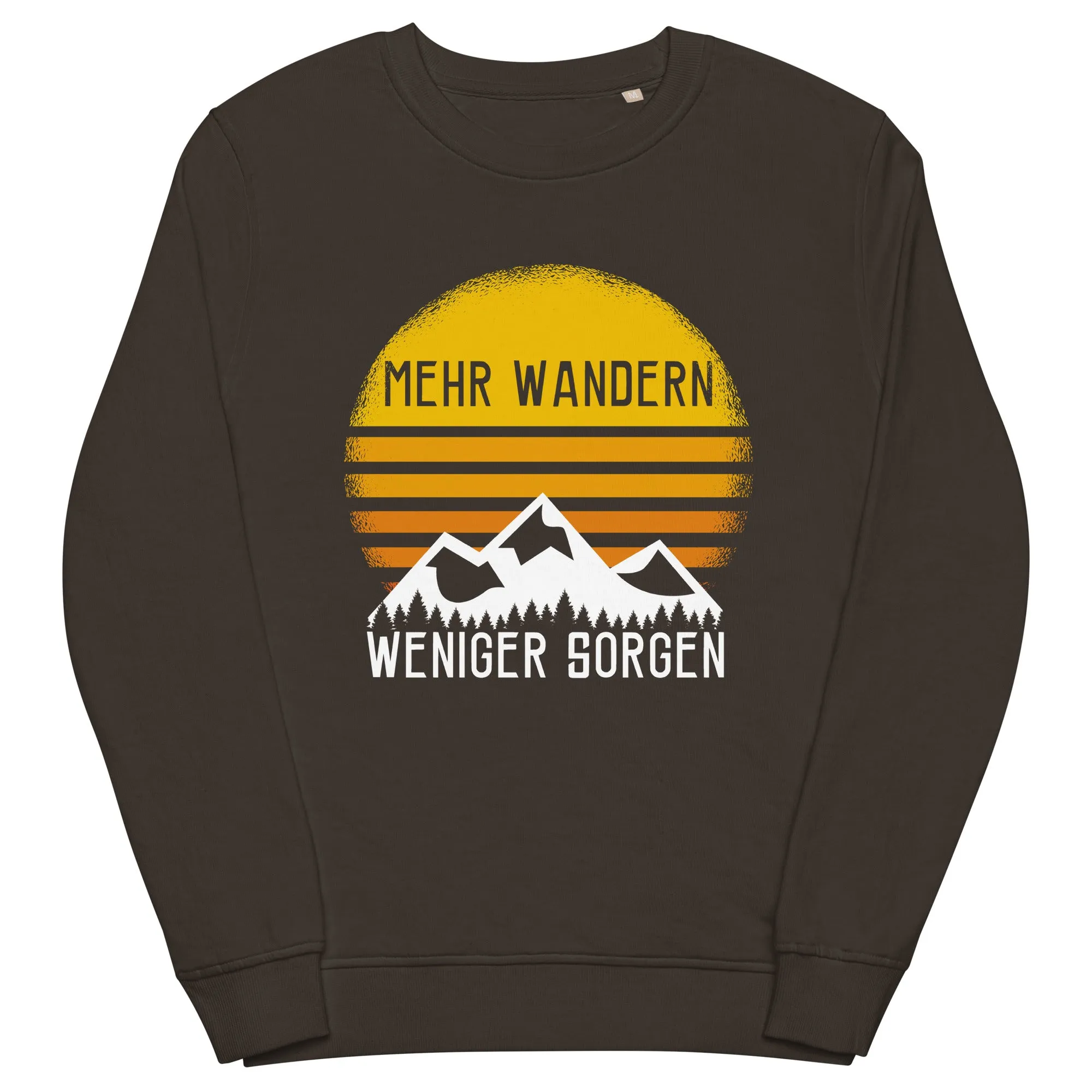 Mehr Wandern weniger Sorgen - Unisex Premium Organic Sweatshirt