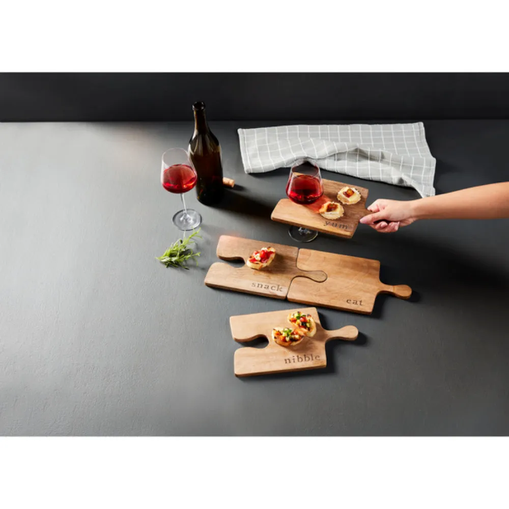 Mud Pie Interlocking Serving Board Set