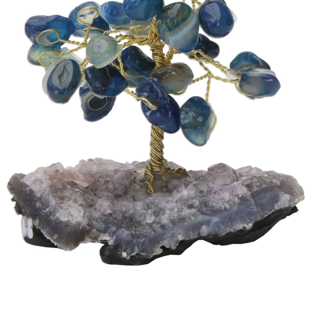 Novica Cool Calm Agate Gemstone Tree