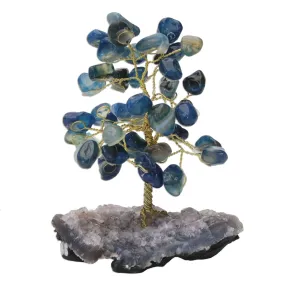 Novica Cool Calm Agate Gemstone Tree