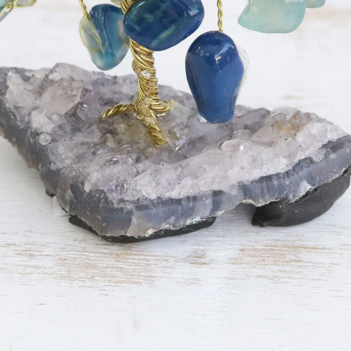 Novica Cool Calm Agate Gemstone Tree