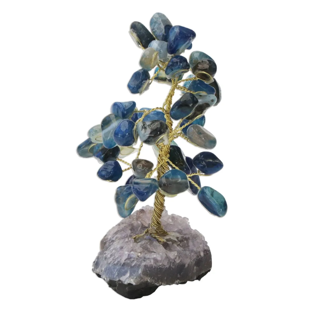 Novica Cool Calm Agate Gemstone Tree