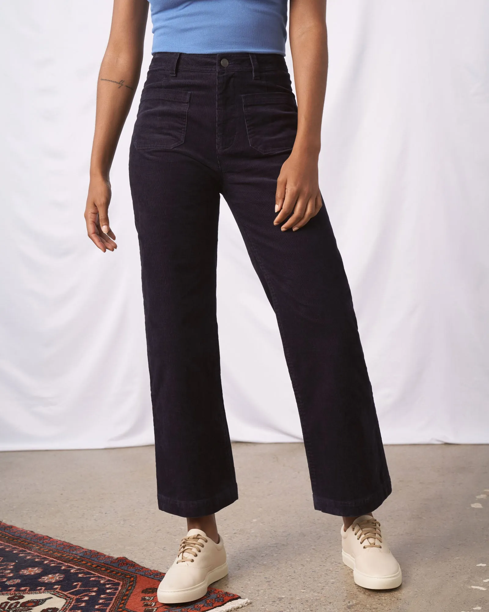 Organic Corduroy Wide Leg Pant