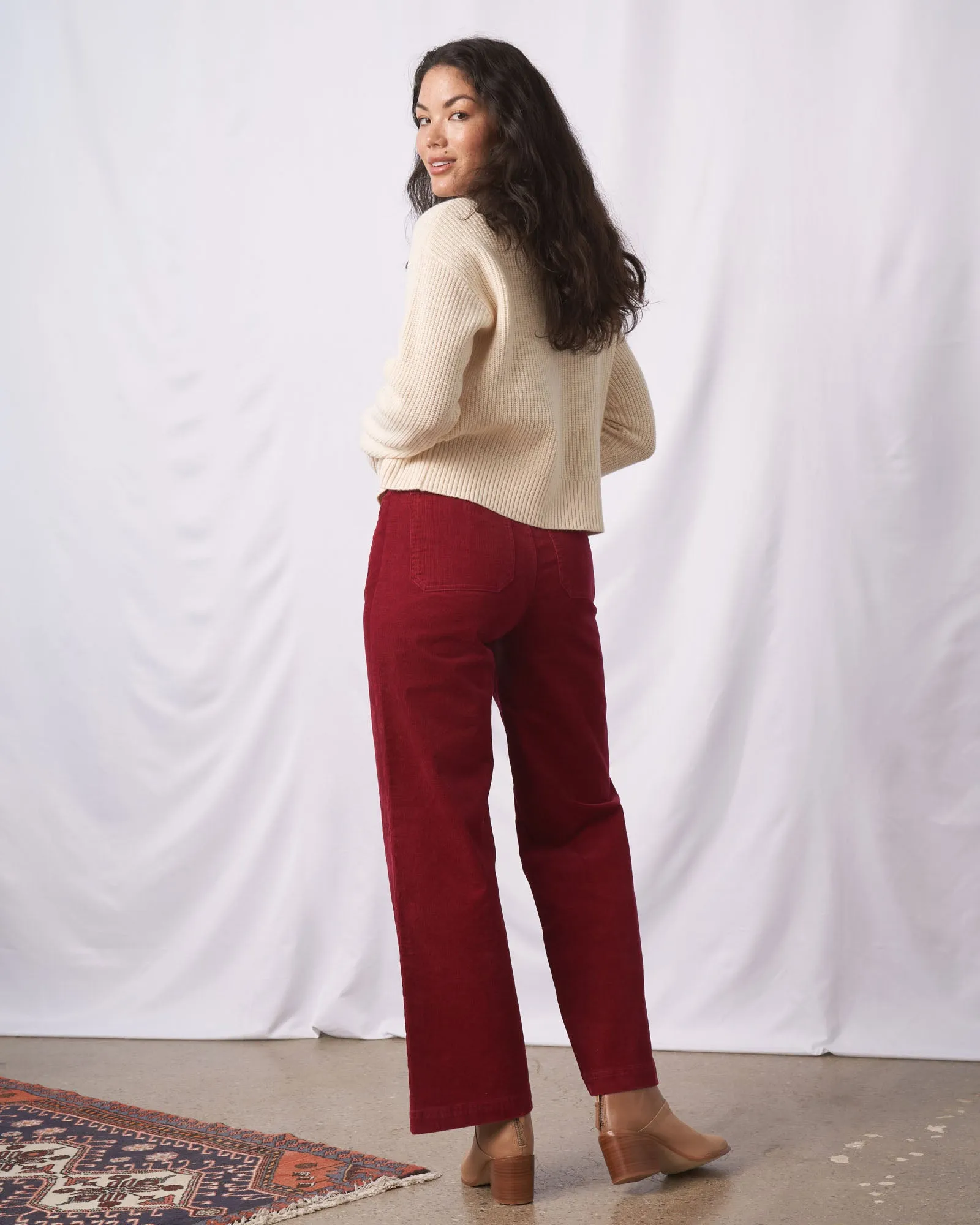 Organic Corduroy Wide Leg Pant