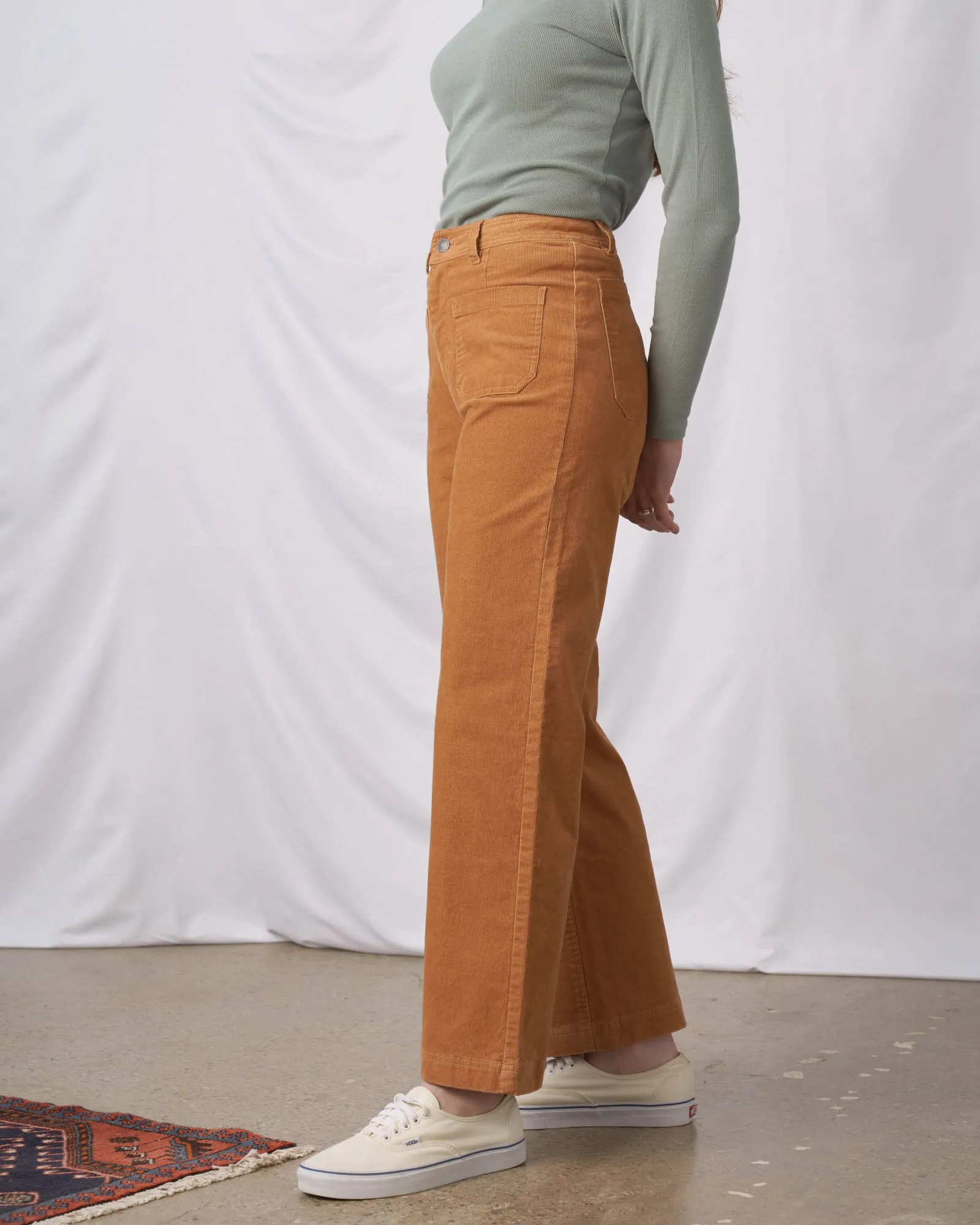 Organic Corduroy Wide Leg Pant