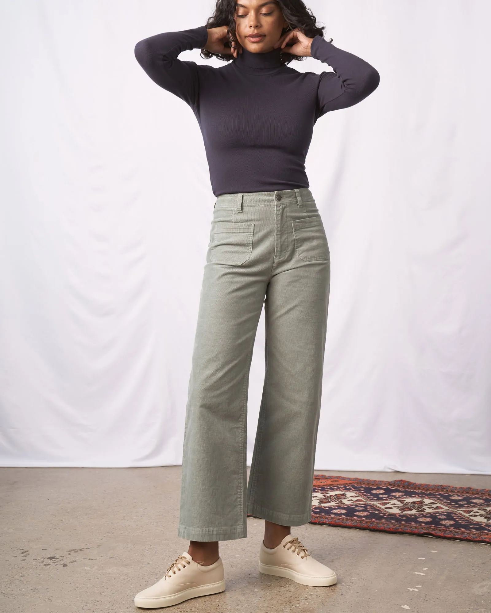 Organic Corduroy Wide Leg Pant