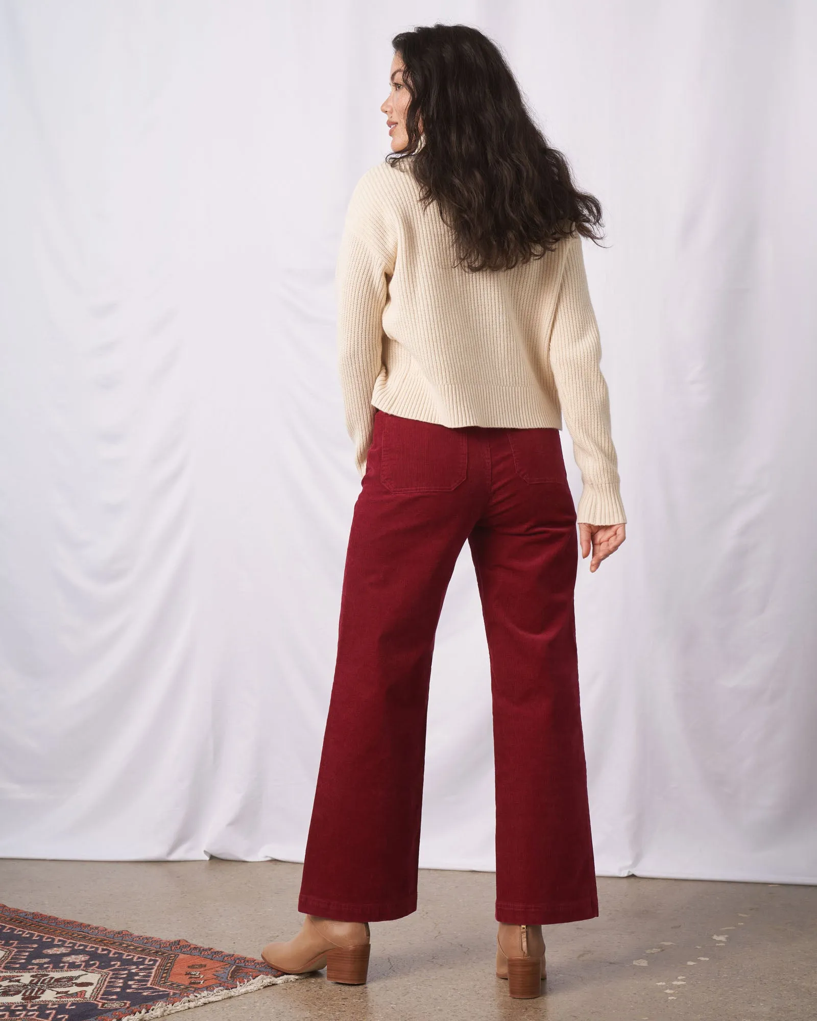 Organic Corduroy Wide Leg Pant